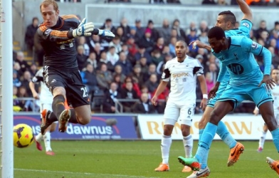 Video bàn thắng: Swansea City 1-3 Tottenham (Vòng 22 - Premier League)