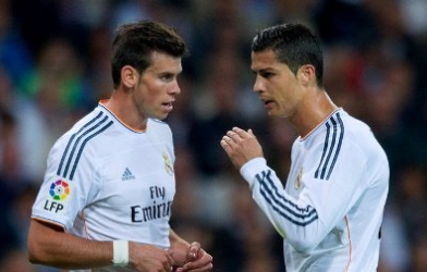 Gareth Bale được chia sẻ quyền đá phạt cùng với Ronaldo