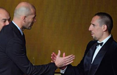 Zidane vẫn muốn Ribery nhận giải thưởng