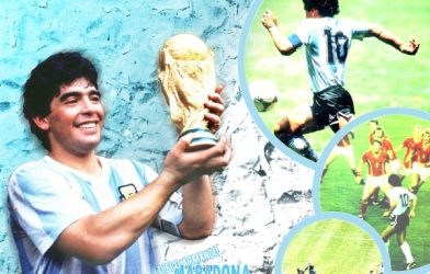 Video bóng đá: Những pha bóng hay nhất sự nghiệp của huyền thoại Maradona