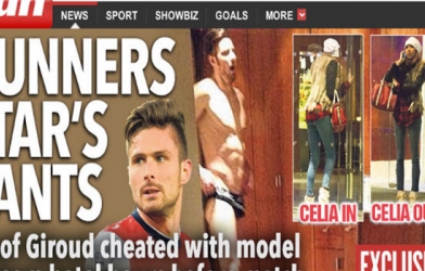 Celia Kay phủ nhận đã mây mưa với Giroud