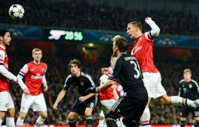 Arsenal thay đổi 7 vị trí trận tiếp Bayern