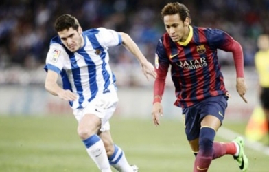 Video bàn thắng: Sociedad 3-1 Barca (Vòng 25 - La Liga 2013/14)