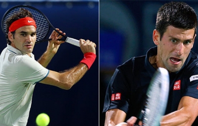 Video tennis: Roger Federer vs Novak Djokovic (Bán kết Dubai Tennis Championships)