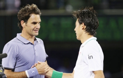 Video tennis: Roger Federer thua ngược Nishikori tại tứ kết Miami Mastes