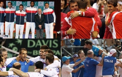 Davis Cup 2014: Thụy Sỹ, Ý, Pháp giành vé vào bán kết