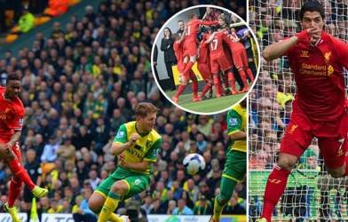 Norwich 2-3 Liverpool: Sterling đưa The Kop tiến gần hơn đến ngôi vô địch