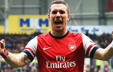 Lukas Podolski muốn chia tay Arsenal và trở lại Đức