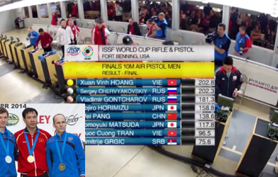 VIDEO: Hoàng Xuân Vinh giành HCV bắn súng cúp thế giới tại Mỹ