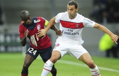 Ibrahimovic 'mờ nhạt', PSG vẫn thắng đậm Lille