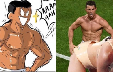 Ảnh chế độc màn ăn mừng bàn thắng của Cris Ronaldo