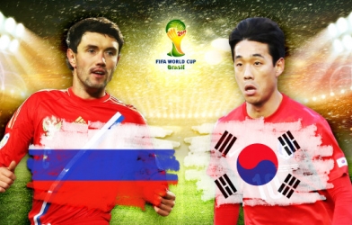 Dự đoán kết quả tỷ số trận đấu Nga vs Hàn Quốc World Cup 2014