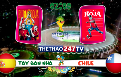 Link sopcast Tây Ban Nha vs Chile World Cup 2014, 02h00 ngày 19/6