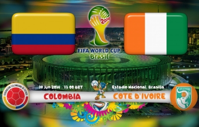 Link sopcast Colombia vs Bờ Biển Ngà trực tiếp 23h00 ngày 19/6