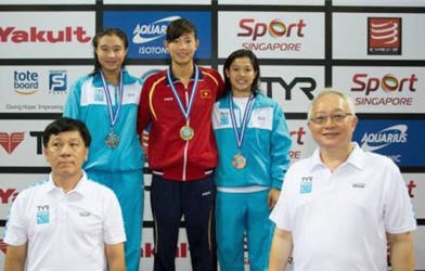 Giải bơi lội vô địch ĐNÁ: Ánh Viên giành HCV thứ 7 cho đoàn Việt Nam