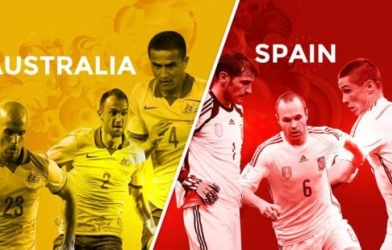 Link sopcast xem trực tiếp Australia vs Tây Ban Nha World Cup 2014
