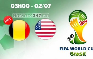 Bỉ vs Mỹ 03h00 ngày 02/7