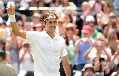 Wimbledon 2014: Thắng dễ, Federer đối đầu Wawrinka tại tứ kết