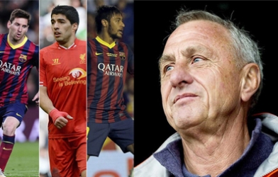 'Thánh Johan' cảnh báo Barca về bộ ba Messi-Neymar-Suarez