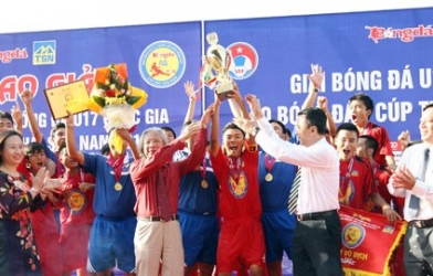 Nhà vô địch Giải U17 QG 2014 được LĐBĐ TP.HCM thưởng lớn