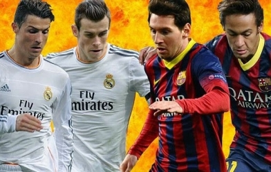 So sánh sức mạnh hàng công Real và Barca