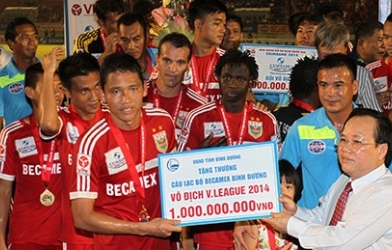 Bình Dương tốn bao nhiêu tiền để giành được chức vô địch V-League 2014?
