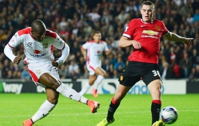 Video clip bàn thắng: MK DONS 4-0 Man United (Capital one Cup 2014)