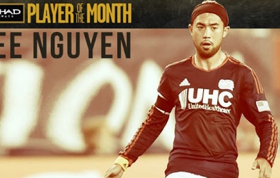Lee Nguyễn đoạt danh hiệu “Cầu thủ xuất sắc nhất tháng 10” của MLS