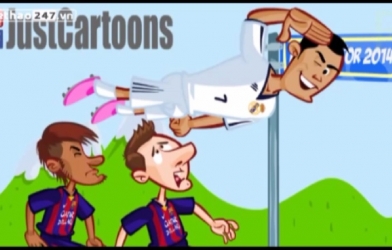 VIDEO: Neymar, Messi đi bộ, CR7 bay như tên lửa trong cuộc đua giành QBV