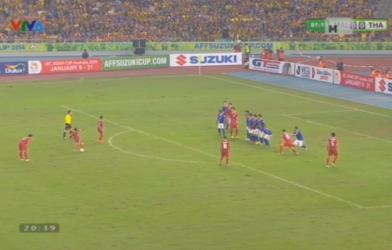 VIDEO: Phút 82' - Chappuis rút ngắn tỷ số xuống 1-3 cho Thái Lan