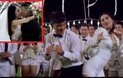 VIDEO: Thủy Tiên và Công Vinh nhí nhố trong MV 'Chỉ cần anh thôi' mừng đám cưới