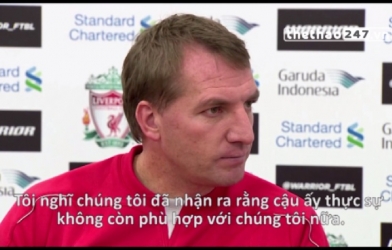 VIDEO: HLV Brendan Rodgers thừa nhận Balotelli đang là ''người thừa'' tại Anfield