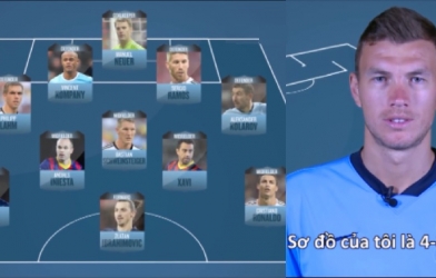 VIDEO: Đội hình xuất sắc nhất mọi thời đại do Edin Dzeko bình chọn
