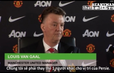 VIDEO: HLV Van Gaal tiết lộ tình trạng chấn thương của Van Persie