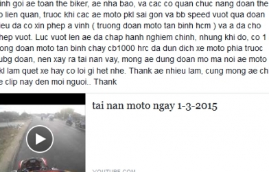 Thành viên nhóm motor phượt lên tiếng về vụ tai nạn kinh hoàng