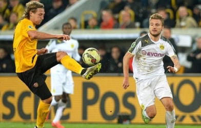 Video clip bàn thắng: Dynamo Dresden 0-2 Dortmund - Người hùng Immobile