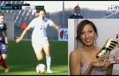 VIDEO: Hotgirl bóng đá Mỹ solo ghi bàn qua 6 cầu thủ đối phương