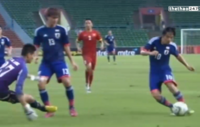VIDEO: Nakajima mở tỷ số cho U23 Nhật Bản
