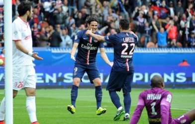 Video clip bàn thắng: PSG 6-1 Lille (VĐQG Pháp 2014/15)