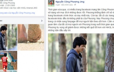 Công Phượng lập fanpage chính thức