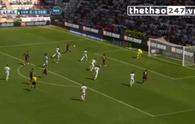 VIDEO: Rakitic vuốt bóng đẹp mắt mở tỉ số cho Barca