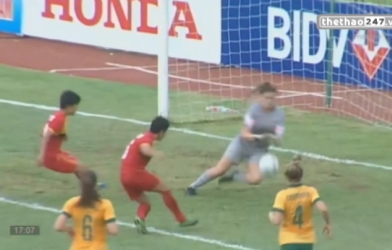 VIDEO: Sai lầm của thủ môn Australia giúp Nữ Myanmar có bàn mở tỷ số
