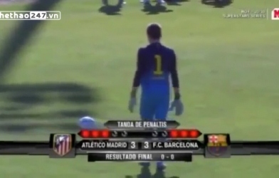 VIDEO: Thủ môn nhí Barca cản phá 6 cú sút penalty và ghi bàn quyết định
