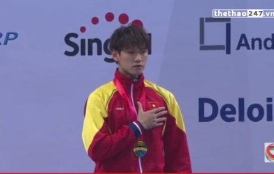 Video SEA Games 28: Lễ trao HCV cho Hoàng Quý Phước
