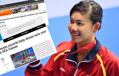 Các trang báo nổi tiếng quốc tế 'sửng sốt' trước Ánh Viên