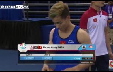 Video SEA Games 28: Chung kết TDDC tự do - Phạm Phước Hưng