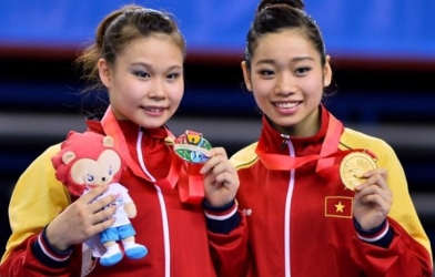 Video SEA Games 28: Lễ trao huy chương nội dung cầu thăng bằng (TDDC)