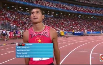 Video SEA Games 28: Chung kết chạy tiếp sức 4x400m nam