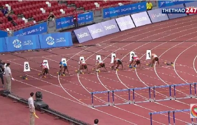 Video SEA Games 28: Chung kết 100m vượt rào nữ - Trần Thị Yến Hoa