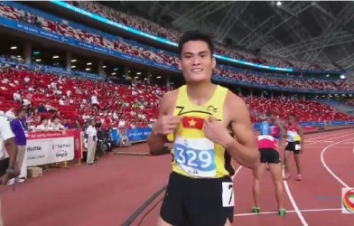 Video SEA Games 28: Vòng loại nội dung chạy 400m nam - Quách Công Lịch